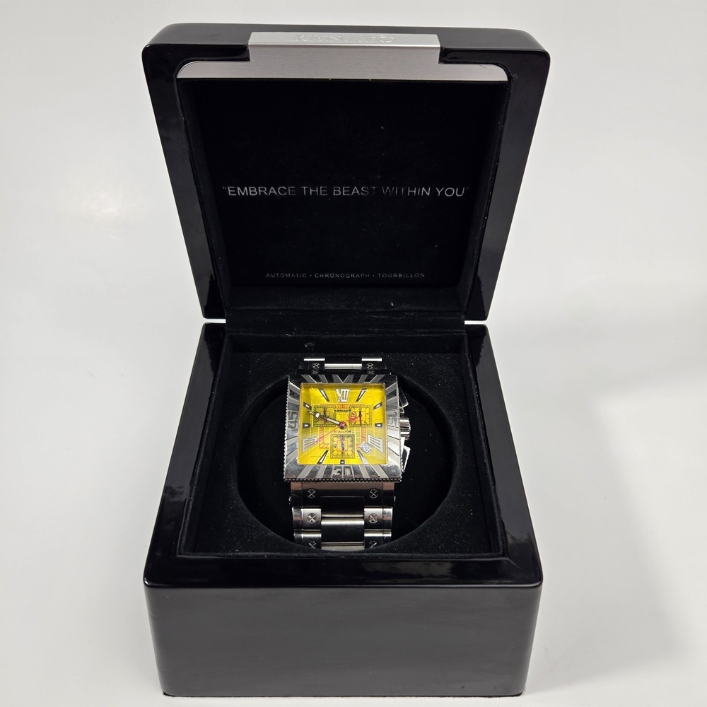 Renato Stallion Chronograph Yellow Dial Stainless Steel Limited Edition Watch